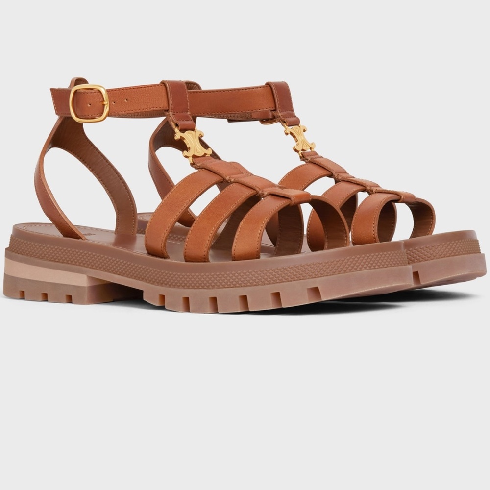 CLEA TRIOMPHE GLADIATOR CHUNKY SANDAL  CALFSKIN